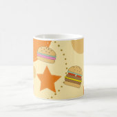 Abstrakter Hamburger, Fries und Drink Set Design Kaffeetasse (Mittel)