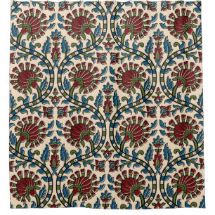 abstrakter Handblock, Druckhintergrunddesign Duschvorhang