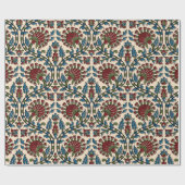 abstrakter Handblock, Druckhintergrunddesign Geschenkpapier (Flach)