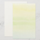 Abstrakter, handgemalter Aquarellhintergrund 2 Briefpapier (Vorne/Hinten)
