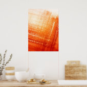 Abstrakter handgemalter Hintergrund Poster (Küche)