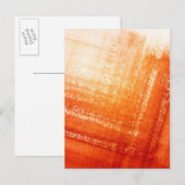 Abstrakter handgemalter Hintergrund Postkarte (Vorne/Hinten)