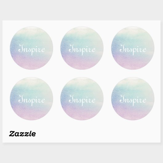 Abstrakter, handgemalter Hintergrund Runder Aufkleber (Blatt)