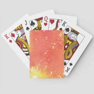Abstrakter handgemalter Watercolorhintergrund. 2 Spielkarten