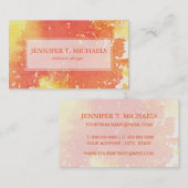 Abstrakter handgemalter Watercolorhintergrund. 2 Visitenkarte (Vorne/Hinten)