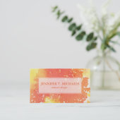 Abstrakter handgemalter Watercolorhintergrund. 2 Visitenkarte (Stehend Vorderseite)