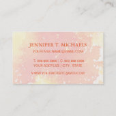 Abstrakter handgemalter Watercolorhintergrund. 2 Visitenkarte (Rückseite)