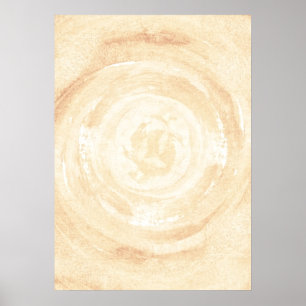 Abstrakter handgemalter Watercolorhintergrund Poster