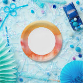 Abstrakter, handgestrichener Aquarell 17 Pappteller (Party)