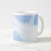 Abstrakter, handgestrichener Aquarell 4 Jumbo-Tasse (Vorderseite Rechts)