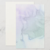 Abstrakter, handgestrichener Aquarell 6 Briefpapier (Vorne/Hinten)
