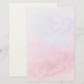 Abstrakter, handgestrichener Aquarellhintergrund 1 Briefpapier (Vorne/Hinten)