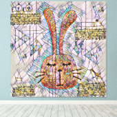 Abstrakter Hase Leinwanddruck (Insitu (Holzboden))