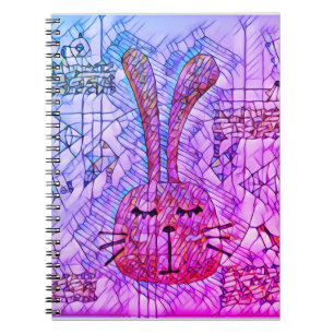 Abstrakter Hase Notizblock