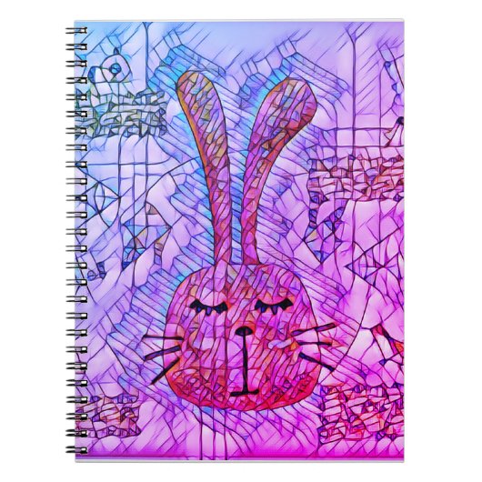 Abstrakter Hase Notizblock (Vorderseite)