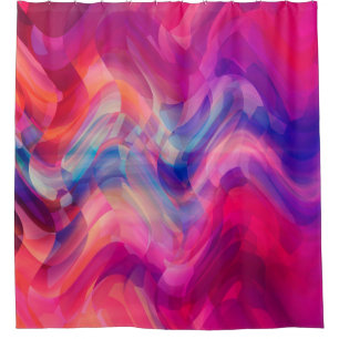 Abstrakter, hellrosa, bunter Hintergrund. Eleg Duschvorhang