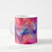 Abstrakter, hellrosa, bunter Hintergrund. Eleg Kaffeetasse (Vorderseite Links)