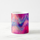 Abstrakter, hellrosa, bunter Hintergrund. Eleg Kaffeetasse (Mittel)