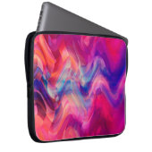 Abstrakter, hellrosa, bunter Hintergrund. Eleg Laptopschutzhülle (Vorne Rechts)