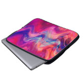 Abstrakter, hellrosa, bunter Hintergrund. Eleg Laptopschutzhülle (Vorne Knopf)