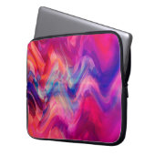 Abstrakter, hellrosa, bunter Hintergrund. Eleg Laptopschutzhülle (Vorderseite Links)