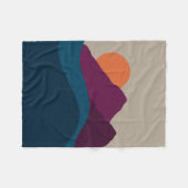 Abstrakter Herbst Herbstgebirge Landschaft Sonnenu Fleecedecke (Vorderseite (Horizontal))