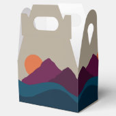 Abstrakter Herbst Herbstgebirge Landschaft Sonnenu Geschenkschachtel (Geöffnet)