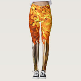 Abstrakter Herbst Leggings