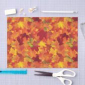 Abstrakter Herbst verlässt Muster Seidenpapier (Handwerk)