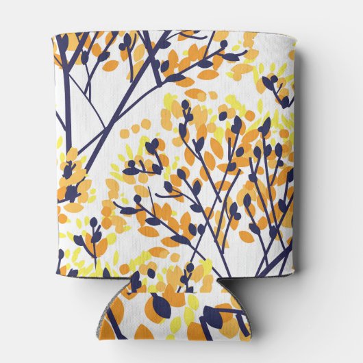 Abstrakter Herbstbaum Modernes Muster Dosenkühler (Rückseite)