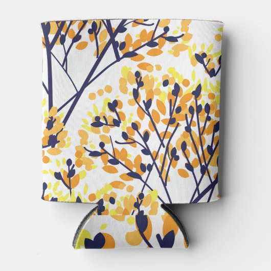 Abstrakter Herbstbaum Modernes Muster Dosenkühler (Vorderseite)