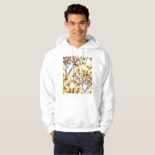 Abstrakter Herbstbaum Modernes Muster Hoodie (Vorne ganz)