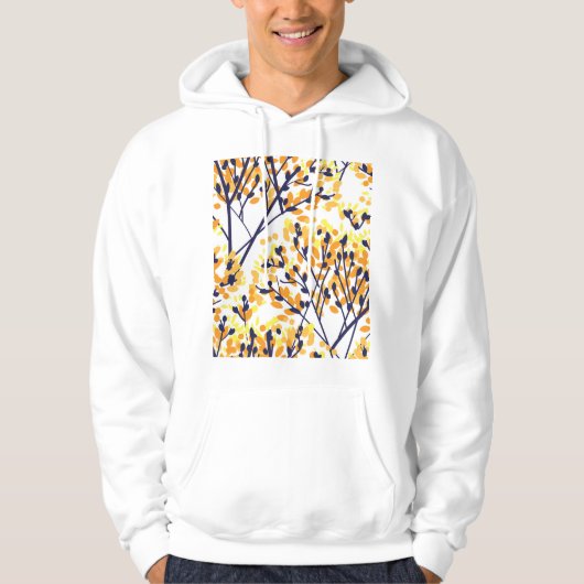 Abstrakter Herbstbaum Modernes Muster Hoodie (Vorderseite)