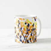 Abstrakter Herbstbaum Modernes Muster Kaffeetasse (VorderseiteRechts)
