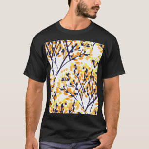 Abstrakter Herbstbaum Modernes Muster T-Shirt