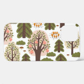 Abstrakter Herbstwald Nahtloses Muster Case-Mate iPhone Hülle (Rückseite (Horizontal))