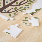 Abstrakter Herbstwald Nahtloses Muster Puzzle (Seite)