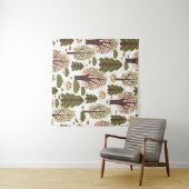 Abstrakter Herbstwald Nahtloses Muster Wandteppich (Beispiel (Horizontal))