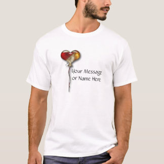 Abstrakter Herzballon Anpassbarer T - Shirt