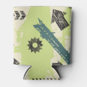 Abstrakter Hi-Tech-Hintergrund Dosenkühler (Vorderseite)