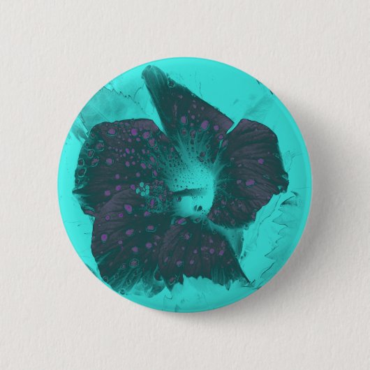 Abstrakter Hibiskus Button (Vorderseite)