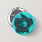 Abstrakter Hibiskus Button (Vorne & Hinten)