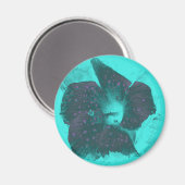 Abstrakter Hibiskus Magnet (Vorderseite/Rückseite)