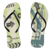 Abstrakter Hightech-Hintergrund Badesandalen (Fußbett)