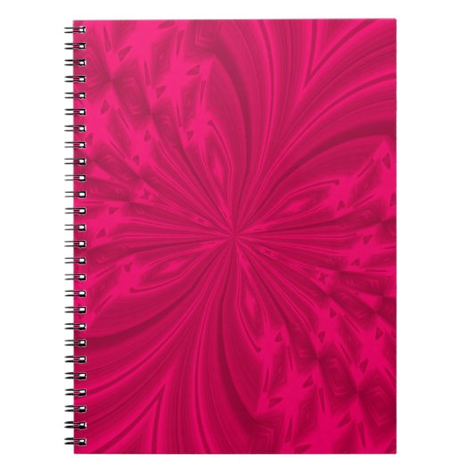 Abstrakter Himbeerrosa Notizblock (Vorderseite)
