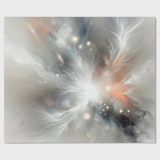 Abstrakter Himmelnebel Geschenkpapier (Flach)