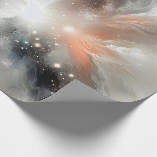 Abstrakter Himmelnebel Geschenkpapier (Ecke)