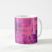 Abstrakter Hintergrund. 2d Abbildung. Digitaler Rü Kaffeetasse (VorderseiteRechts)