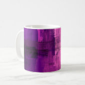 Abstrakter Hintergrund. 2d Abbildung. Digitaler Rü Kaffeetasse (Vorderseite Links)