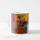 Abstrakter Hintergrund. 2d Abbildung. Digitaler Rü Kaffeetasse (Vorderseite Links)